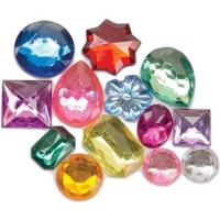 Darice Big Bling Shapes Gem Value Pack Rhinestones, Multicolor