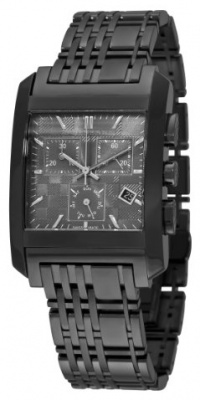 Burberry Men's BU1563 Square Grey Chronograph Dial Black Bracelet Watch Burberry Men's BU1563 Square Grey Chronograph Dial Black Bracelet Watch