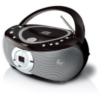 Coby CXCD230 Portable CD Player with AM/FM Stereo Tuner - Black/Silver Coby CXCD230 Portable CD Player with AM/FM Stereo Tuner - Black/Silver