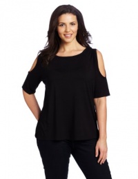 Karen Kane Women's Plus-Size Cold Shoulder Top