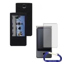 Gizmo Dorks Silicone Case Cover (Black) and Screen Protector with Carabiner Key Chain for the Sony Bloggie Touch Camera Gizmo Dorks Silicone Case Cover (Black) and Screen Protector with Carabiner Key Chain for the Sony Bloggie Touch Camera