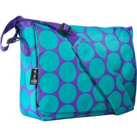 Wildkin Big Dots Kickstart Messenger Bag, Aqua Wildkin Big Dots Kickstart Messenger Bag, Aqua