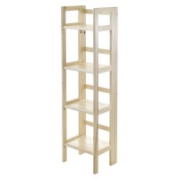 Winsome Wood Folding 4-Tier Shelf, Natural