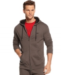 This hoodie from Armani Jeans elevates any casual or sporty look you have. This hoodie from Armani Jeans elevates any casual or sporty look you have.