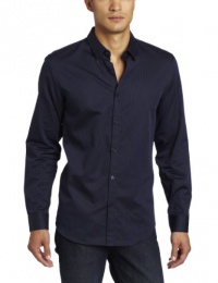 Calvin Klein Sportswear Men's Long Sleeve Track Stripe Shirt