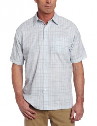 Van Heusen Men's Short Sleeve Faux Linen Medium Plaid Woven Van Heusen Men's Short Sleeve Faux Linen Medium Plaid Woven