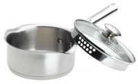 WearEver A8342265 Cook and Strain 1.5-Quart Saucepan with Glass Straining Lid Dishwasher Safe Sauce Pan Cookware, Silver WearEver A8342265 Cook and Strain 1.5-Quart Saucepan with Glass Straining Lid Dishwasher Safe Sauce Pan Cookware, Silver