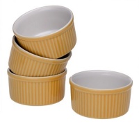 Emile Henry 6-Ounce Ramekin, Set of 4, Citron Yellow Emile Henry 6-Ounce Ramekin, Set of 4, Citron Yellow