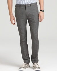 Look astute in these pleated trousers from GANT Rugger, crafted with a slim fit to suit your modern vibe. Versatile enough to wear with sneakers, and effortless with your dressed-up wardrobe. Look astute in these pleated trousers from GANT Rugger, crafted with a slim fit to suit your modern vibe. Versatile enough to wear with sneakers, and effortless with your dressed-up wardrobe.