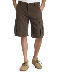 Load up. These durable cargo shorts from Levi's keep everything you need in place for hands-free style that really knows how to keep up. Load up. These durable cargo shorts from Levi's keep everything you need in place for hands-free style that really knows how to keep up.