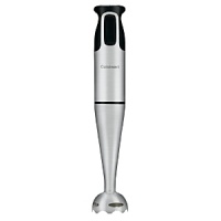 A superfast, handy alternative to a food processor, this hand blender blends, preps and whips right in the bowl, pitcher or pot, eliminating the need for separate mixing bowls. It comes with whisk and chopper attachments for even more versatility. Model CSB-77. Manufacturer's limited 3-year warranty. A superfast, handy alternative to a food processor, this hand blender blends, preps and whips right in the bowl, pitcher or pot, eliminating the need for separate mixing bowls. It comes with whisk and chopper attachments for even more versatility. Model CSB-77. Manufacturer's limited 3-year warranty.