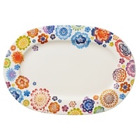 Bright, cheerful blooms decorate this premium bone-china platter from Villeroy & Boch. Mix it and match it with other pieces in the collection for endless creative combinations. Bright, cheerful blooms decorate this premium bone-china platter from Villeroy & Boch. Mix it and match it with other pieces in the collection for endless creative combinations.