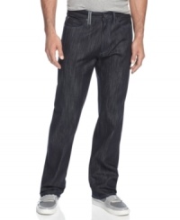 Just-right. In a cool dark wash for every day, these jeans from Sean John are ready to amp up your casual look. Just-right. In a cool dark wash for every day, these jeans from Sean John are ready to amp up your casual look.