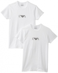 Emporio Armani Men's Cotton Stretch 2 Pack Crew Neck Tee Emporio Armani Men's Cotton Stretch 2 Pack Crew Neck Tee