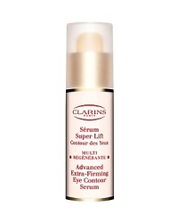 Skin Type: All Skin Types Texture: Serum Effective, anti-aging day treatment maintains youthful-looking eyes. Clarins exclusive complex of Hibiscus and Brown Algae extracts instantly lifts, firms, de-puffs and smoothes expression lines. Corrective pigments help minimize the appearance of dark circles, while illuminating the eye contour area for an energized look. Ophthalmologist-approved.