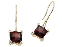 Genuine Garnet Earrings by Effy Collection® in 14 kt Yellow Gold LIFETIME WARRANTY Genuine Garnet Earrings by Effy Collection® in 14 kt Yellow Gold LIFETIME WARRANTY