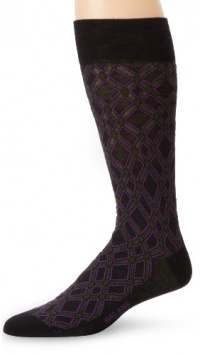 HUGO BOSS Men's Diamond Pattern Dress Sock