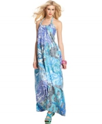 An allover mixed print brings bold summer style to this Desigual maxi dress -- perfect for a relaxed weekend look! An allover mixed print brings bold summer style to this Desigual maxi dress -- perfect for a relaxed weekend look!