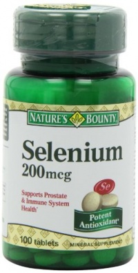 Nature's Bounty Selenium, 200mcg, 100 Tablets (Pack of 3) Nature's Bounty Selenium, 200mcg, 100 Tablets (Pack of 3)