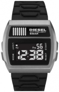 Diesel Quartz Black Silicone Bracelet Black Dial Men's Watch - DZ7205