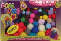 Pepperell Assorted Pom Poms, Standard Colors, 300 Per Package Pepperell Assorted Pom Poms, Standard Colors, 300 Per Package