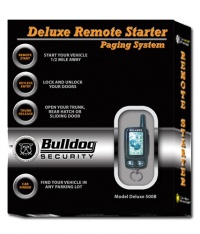 Bulldog Security Deluxe500B Remote Starter with Keyless Entry, LCD Remote and Bypass Module Bulldog Security Deluxe500B Remote Starter with Keyless Entry, LCD Remote and Bypass Module