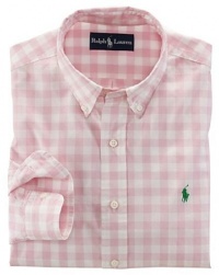Polo Ralph Lauren Custom-Fit Pink Gingham Shirt, X-Large Polo Ralph Lauren Custom-Fit Pink Gingham Shirt, X-Large