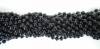 33 inch 07mm Round Black Mardi Gras Beads - 6 Dozen (72 necklaces)