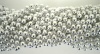 33 inch 07mm Round Metallic Silver Mardi Gras Beads - 6 Dozen (72 necklaces)