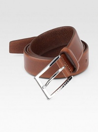 Vegetable-tanned leather belt is guaranteed to elevate your next dress ensemble .LeatherAbout 1 wideImported Vegetable-tanned leather belt is guaranteed to elevate your next dress ensemble .LeatherAbout 1 wideImported