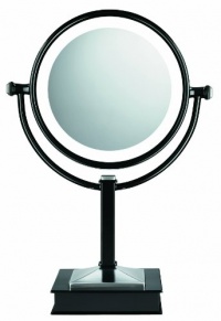 Conair Fluorescent Lighted Mirror, 1x/10x Magnification, Black Finish Conair Fluorescent Lighted Mirror, 1x/10x Magnification, Black Finish