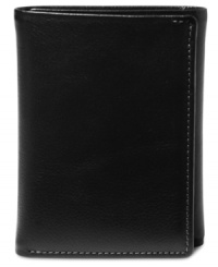 Try this trifold wallet from Perry Ellis and triple your accessory style.