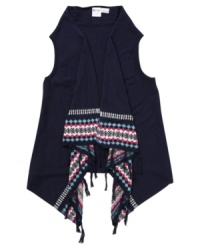 Sweet surf style. Give her a SoCal style she can take to the surf with this fringe-lined cardigan from Roxy. Sweet surf style. Give her a SoCal style she can take to the surf with this fringe-lined cardigan from Roxy.