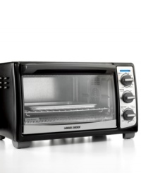 Enjoy even more freedom when you cook with this versatile addition to your countertop. Ready to bake, broil, toast and reheat, this convection oven makes meals to perfection spreading even airflow to food for consistent results every time. 2-year limited warranty. Model TRO4075B. Enjoy even more freedom when you cook with this versatile addition to your countertop. Ready to bake, broil, toast and reheat, this convection oven makes meals to perfection spreading even airflow to food for consistent results every time. 2-year limited warranty. Model TRO4075B.