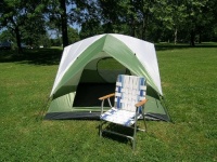Three-Person Camping Dome Tent 7 Feet X 7 Feet One Touch Set Up Three-Person Camping Dome Tent 7 Feet X 7 Feet One Touch Set Up