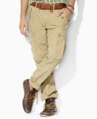 Rugged utility style is updated for the season in lightweight cotton poplin, cut for a classic, comfortable fit with cargo pockets and zippers for an authentic finish. Rugged utility style is updated for the season in lightweight cotton poplin, cut for a classic, comfortable fit with cargo pockets and zippers for an authentic finish.