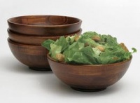 Lipper Dark Cherry Salad Serving Bowls - Set of 4 Lipper Dark Cherry Salad Serving Bowls - Set of 4