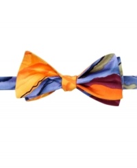 Keep it colorful with this vibrant silk tie from Jerry Garcia. Keep it colorful with this vibrant silk tie from Jerry Garcia.