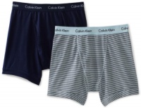 Calvin Klein Men's Stretch 2 Pack Boxer Brief, Resort/Morning Stripe, Large Calvin Klein Men's Stretch 2 Pack Boxer Brief, Resort/Morning Stripe, Large