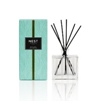 NEST Reed Diffusers are carefully crafted with the highest quality fragrance oils and are designed to continuously fill your home with a lush, memorable scent. The alcohol-free formula releases fragrance slowly and evenly into the air for approximately 90 days. To intensify the fragrance, occasionally flip the reeds over. Moss and Mint is a fresh blend of garden mint, apple blossom and muguet infused with a touch of oakmoss and vetiver. NEST Reed Diffusers are carefully crafted with the highest quality fragrance oils and are designed to continuously fill your home with a lush, memorable scent. The alcohol-free formula releases fragrance slowly and evenly into the air for approximately 90 days. To intensify the fragrance, occasionally flip the reeds over. Moss and Mint is a fresh blend of garden mint, apple blossom and muguet infused with a touch of oakmoss and vetiver.