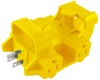 Yellow Jacket 827362 Outdoor 15-Amp Outlet Adapter Converter, 5-Outlet, Yellow