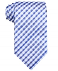 Add a little country style to the corner office. This gingham tie from Geoffrey Beene is a breath of fresh air. Add a little country style to the corner office. This gingham tie from Geoffrey Beene is a breath of fresh air.