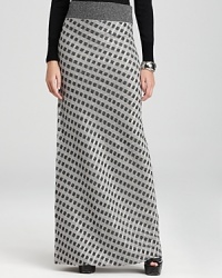 Showcase the chicer side of boho in a diamond-knit RAOUL maxi skirt glistening with a subtle metallic sheen. Style with stacked wedges and strike a strong stance. Showcase the chicer side of boho in a diamond-knit RAOUL maxi skirt glistening with a subtle metallic sheen. Style with stacked wedges and strike a strong stance.