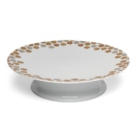 Perfect for presenting holiday treats and hors d'oeuvres, this durable porcelain serveware collection from Paper Products Design features glittering accents in gold, platinum and pearl bronze for a festive, celebratory feel. Perfect for presenting holiday treats and hors d'oeuvres, this durable porcelain serveware collection from Paper Products Design features glittering accents in gold, platinum and pearl bronze for a festive, celebratory feel.