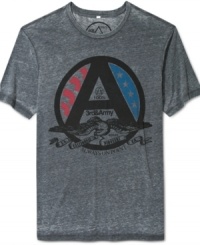 3rd & Army writes its letter large over the eagle emblem blazoned on State of Mind, its hand-printed T-shirt.