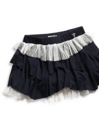 GUESS Kids Girls Little Girl Tiered Skirt with Lace, MULTICOLORED (4) GUESS Kids Girls Little Girl Tiered Skirt with Lace, MULTICOLORED (4)