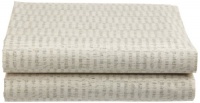 Calvin Klein Home Brushed Weaves Queen Fitted Sheet, Cream