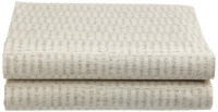 Calvin Klein Home Brushed Weaves Queen Fitted Sheet, Cream Calvin Klein Home Brushed Weaves Queen Fitted Sheet, Cream
