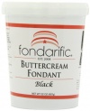 Fondarific Buttercream Fondant Black, 32 ounces