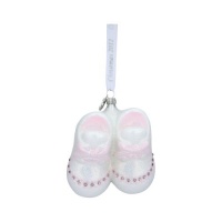 Reed & Barton C0006PK Baby's First Christmas 2012 Pink Booties Ornament, 3-1/4-Inch High Reed & Barton C0006PK Baby's First Christmas 2012 Pink Booties Ornament, 3-1/4-Inch High